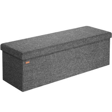 Opbergbank Donkergrijs 115x38x38cm (Meubelen, Interieur), Verzenden