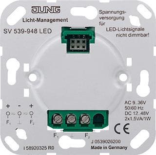 Jung Basiselement Universele Voeding 12/48V | SV539-948LED, Doe-het-zelf en Verbouw, Elektra en Kabels, Overige typen, Nieuw, Verzenden