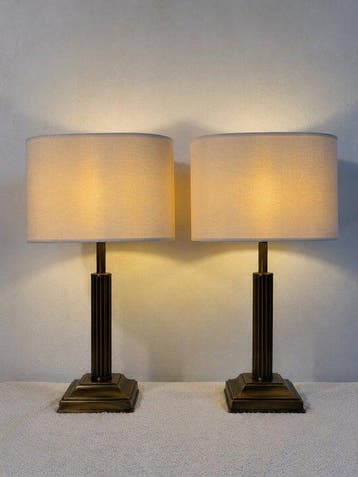 Eurolight BV - Tafellamp (2) - Messing, Metaal