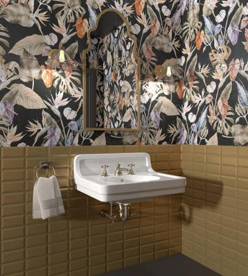 Wandtegel Terre Agostino Sub Oro Goud Metro Mat 7,5x15, Doe-het-zelf en Verbouw, Tegels, Nieuw, Minder dan 20 cm, 10 m² of meer