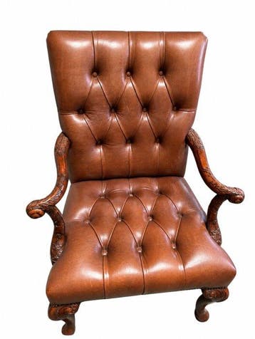 Theodore Alexander - Fauteuil - Mahonie, natuurlijke huid -