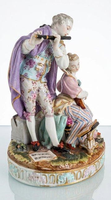 Carl Thieme Potschappel - sculptuur, Concerto Galante - 24, Antiek en Kunst