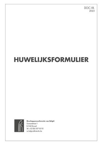 Huwelijksformulier - 25 Ex. |  | Nieuw, Boeken, Ophalen of Verzenden, Nieuw