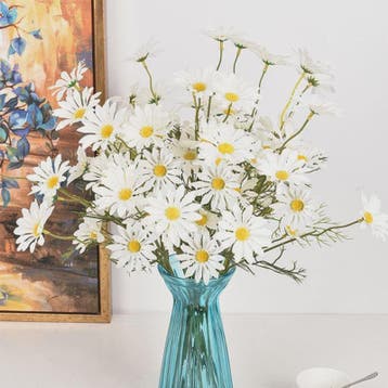 Kunstboeket Margrieten (3/5/10 stuks) - Zijde Kunstbloemen v, Huis en Inrichting, Verzenden, Nieuw