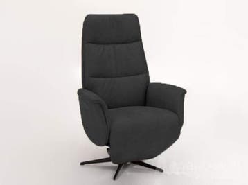 Relaxfauteuil Heino - relaxfauteuils - Antraciet, Huis en Inrichting, Stoelen, Nieuw, Leer
