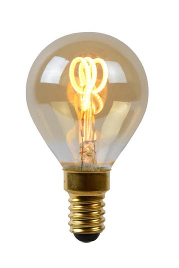 Lucide LED Bulb - Filament lamp Ø 4,5 cm LED Dimb. E14 3W, Verzenden, Nieuw, E14 (klein)
