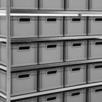 Stellingen met bakken combinatieset legbordstelling incl. 28, Ophalen of Verzenden