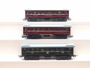 Märklin H0 - 341/342 - Modeltrein personenwagen (3) - 3 x, Nieuw