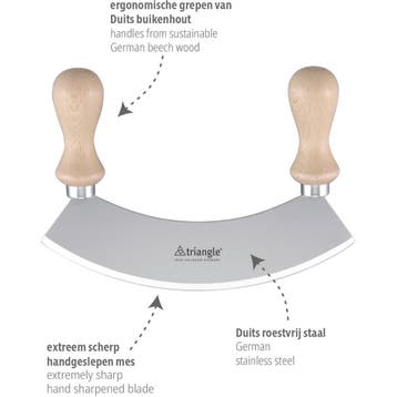 Triangle Wiegemes 17,5cm – Scherp & Stijlvol – RVS met B, Ophalen of Verzenden, Nieuw