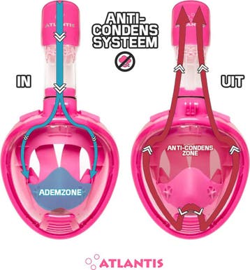 Atlantis Snorkelmasker 2.0 - Duikbril - Snorkel - Snorkelset, Watersport en Boten, Ophalen of Verzenden, Nieuw
