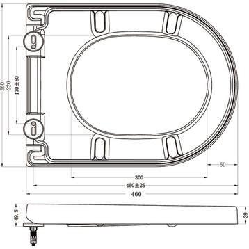 Wiesbaden Vesta Wandcloset Rimless met Vesta Toiletzitting -, Ophalen of Verzenden, Nieuw