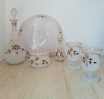 Dienblad (6) - Opaline glas - Waterservice