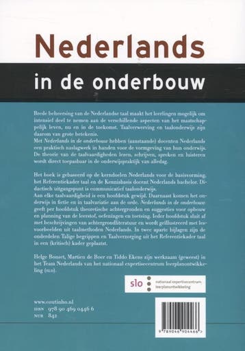Nederlands in de onderbouw 9789046904466 Tiddo Ekens, Boeken, Studieboeken en Cursussen, Verzenden, Gelezen, Tiddo Ekens