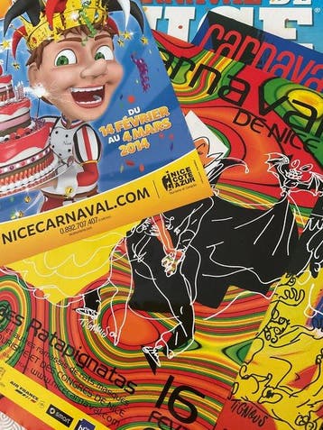 tignous - 4 poster del Carnevale di Nizza