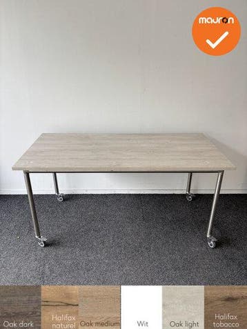 Ahrend - Move-it - verrijdbare vergadertafel 160x80 - bla..., Vergader- of Presentatieruimte, Ophalen of Verzenden, Gebruikt, Tafel