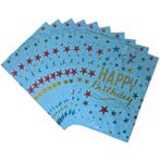 Fako Bijoux - Folie Uitdeelzakjes Happy Birthday - 10 stuks, Diversen, Cadeauverpakkingen, Verzenden, Nieuw