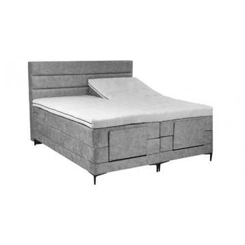 Elektrische Boxspring Oslo, Ophalen of Verzenden, Nieuw, Tweepersoons, Grijs