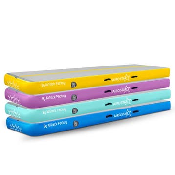 Demo AirTrack 3m x 1m x 20cm - incl. pomp en tas, Sport en Fitness, Verzenden, Zo goed als nieuw, Meerkleurig, Materiaal