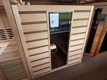 Showroommodel combi sauna: € 2.995 in plaats van € 6.500, Zo goed als nieuw, Complete sauna