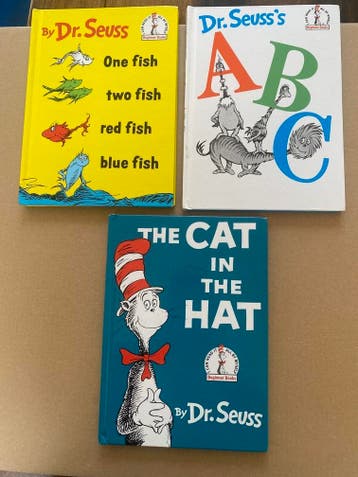 Dr. Seuss - 3 humoristische Beginnersboekjes - Engels, Verzenden, Zo goed als nieuw, Fictie algemeen, 5 of 6 jaar