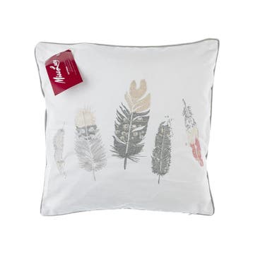 Miss Lucy Plumage kussenhoes 41 x 41 cm wit, Ophalen of Verzenden, Nieuw