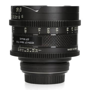 Samyang XEEN CF 16mm T2.6 - Canon EF - Groothoeklens, Ophalen of Verzenden, Zo goed als nieuw, Samyang