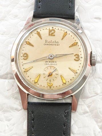 Baleta - Vintage Chronotest -21 Jewels - Swiss FHF 26 -, Nieuw
