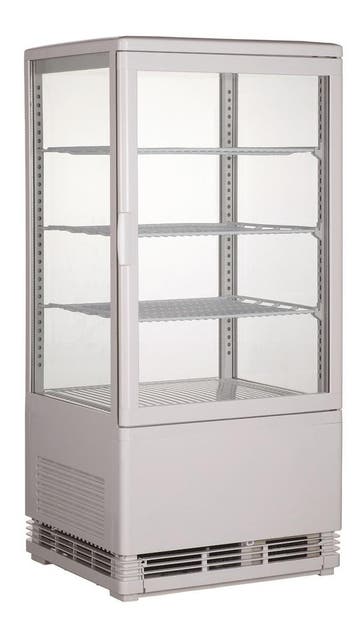 Combisteel Koelvitrine | 68L | Wit | 0°c/+12°c | 4 Niveaus |, Ophalen of Verzenden, Nieuw