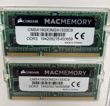 Corsair CMSA16GX3M2A1333C9 – 16GB DDR3-1333 Laptopgeheugen, Computers en Software, Ophalen of Verzenden, Nieuw