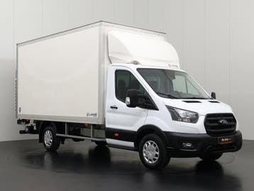 Ford Transit 2.0TDCi 130PK Bakwagen+Laadklep, Stof, Gebruikt, Euro 6, Wit