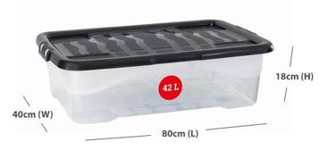 42L Curve Storage Box underbed, Tuin en Terras, Nieuw