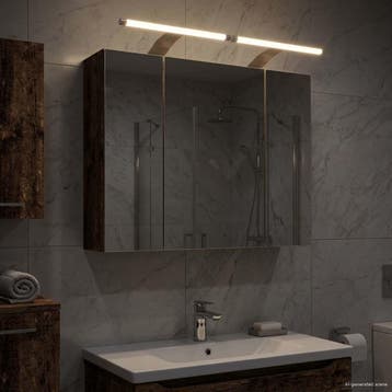 vidaXL Badkamer spiegelkast Oud hout 60 x 14,5 x 50 cm, Verzenden, Nieuw