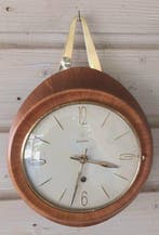 Klok - Messing, Hout - 1950-1960 - Junghans