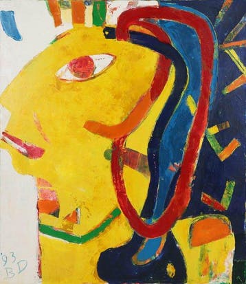 Broer Dobbelsteen (1936-2019) - Abstract gezicht