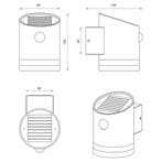 LED Tuinverlichting - Buitenlamp - Trion Salty - Wand - 3W -, Nieuw, Ophalen of Verzenden, Rvs, Hanglamp