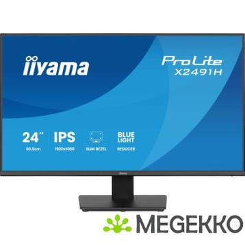 Iiyama ProLite X2491H-B1 24  Full HD IPS Monitor, Verzenden, Nieuw, Iiyama