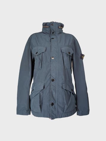 Stone Island Outdoorjas Heren maat L Slate Blue, Maat 52/54 (L), Overige kleuren, Ophalen of Verzenden, Stone Island