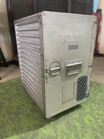 Kast - Aluminium - KLM flight case origineel