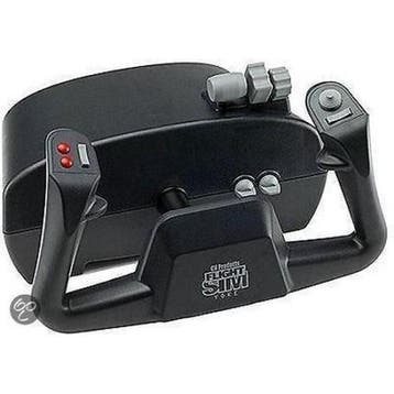 CH Products Flight Sim Yoke - Zwart - Flight Simulator Stuur, Ophalen of Verzenden, Zo goed als nieuw