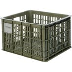 Basil Transport Fietskrat M  medium Moss Green, Verzenden, Nieuw