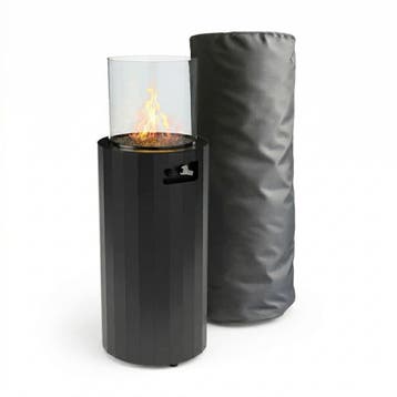 Planika Bino gas terrasverwarmer met beschermhoes - Zwart, Verzenden, Nieuw
