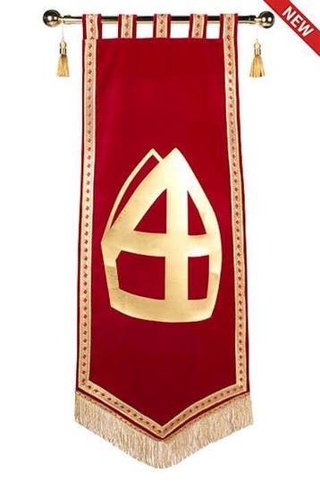 Sinterklaas banner inclusief Mast, Ophalen of Verzenden, Nieuw
