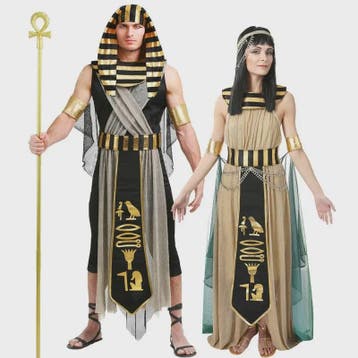 Egyptische Farao & Cleopatra Kostuum Set - Heren & Dames - H, Verzenden, Nieuw