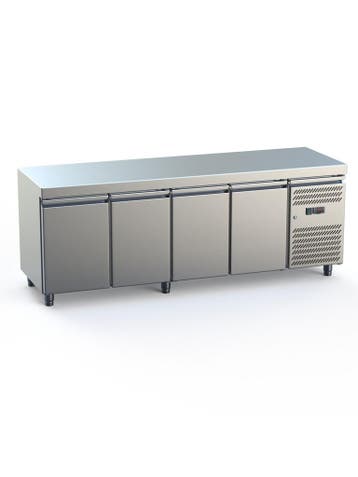 Koelwerkbank - 4-Deurs - 461 Liter - RVS - 230V - H 85 x B 2, Verzenden, Nieuw in verpakking