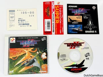 PC Engine - Gradius II - Gofer + Spine & Reg. Card, Spelcomputers en Games, Verzenden, Gebruikt