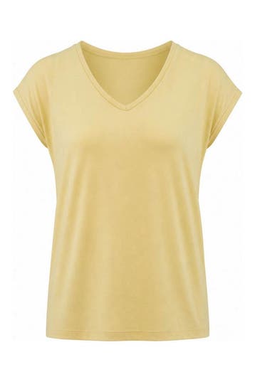 Pieces T-shirt in maat S Geel, Pieces, Verzenden, Zo goed als nieuw, Geel