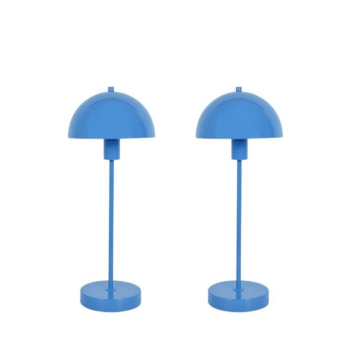 Herstal - Tafellamp (2) - Vienda - Ocean Blue - Staal - 2, Antiek en Kunst, Kunst | Designobjecten