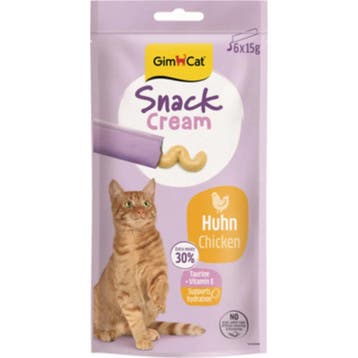 8x GimCat Kattensnack Cream Kip 6 x 15 gr (Hondensnacks), Dieren en Toebehoren, Dierenvoeding, Verzenden, Hond