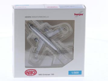 Schaal 1:500 Herpa 515627 Embraer 190 FlyNiki Reg. OE-IHE..., Ophalen of Verzenden, Zo goed als nieuw