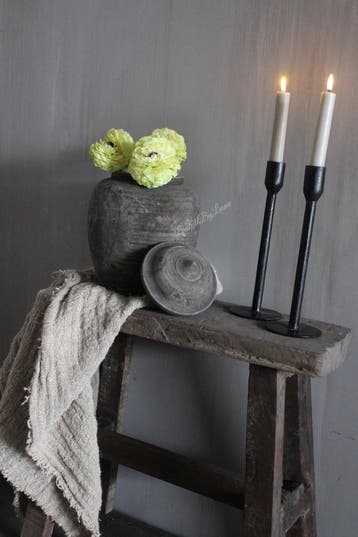 Namaak zijden Ranonkel green 34 cm, Ophalen of Verzenden, Nieuw
